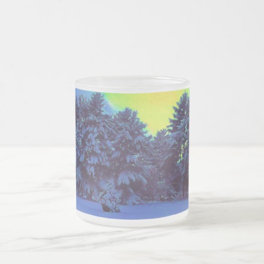 ハイパー色の冬 フロストグラスマグカップ (中央)