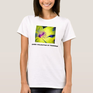 ハイパー黄色いハイビスカス Tシャツ