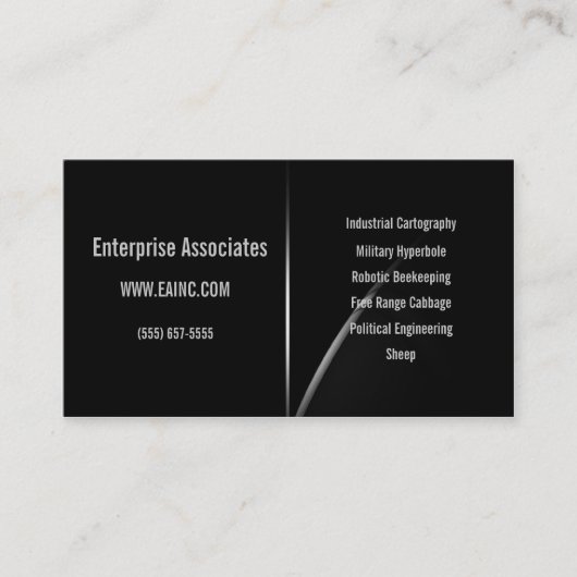 ハイパー黒いコレクション: 地平線アークの名刺 名刺 (正面)