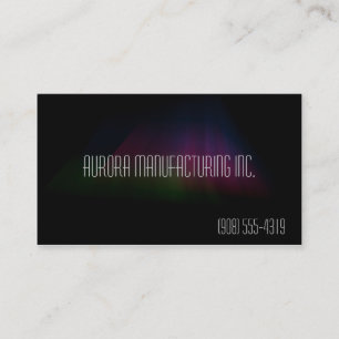 ハイパー黒いコレクション: 暗いオーロラの名刺 名刺