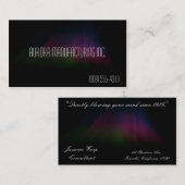 ハイパー黒いコレクション: 暗いオーロラの名刺 名刺 (正面/裏面)