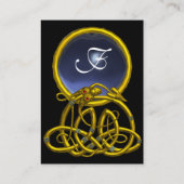 ハイパー ドラゴン トパーズ モノグラム 青 黒 黄色 名刺 (裏面)