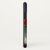 ハイパー・パロッツ/赤と青のARA GEMSTONE MONOGRAM Case-Mate iPhoneケース (裏面/右)