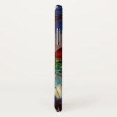 ハイパー・パロッツ/赤と青のARA GEMSTONE MONOGRAM Case-Mate iPhoneケース (裏面/右)