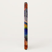ハイパー・パロッツ/赤と青のARA GEMSTONE MONOGRAM Case-Mate iPhoneケース (裏面/左)