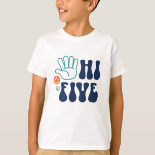 ハイパー!レトロストライプ5歳の誕生日おめでとう Tシャツ