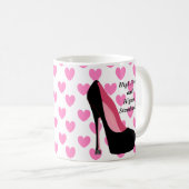 ハイヒールおよび高水準のマグ コーヒーマグカップ (正面右)