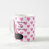 ハイヒールおよび高水準のマグ コーヒーマグカップ (正面左)