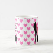 ハイヒールおよび高水準のマグ コーヒーマグカップ (中央)