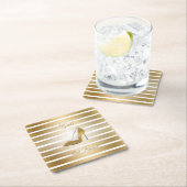 ハイヒールかわいらしは「女の子の友人」の靴 スクエアペーパーコースター (インサイチュ)