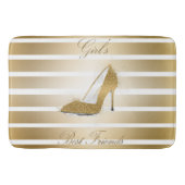 ハイヒールかわいらしは「女の子の友人」の靴 バスマット (正面)