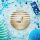 ハイヒールかわいらしは「女の子の友人」の靴 ペーパープレート (パーティー)