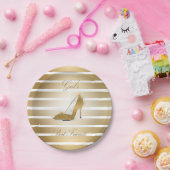 ハイヒールかわいらしは「女の子の友人」の靴 ペーパープレート (パーティー)