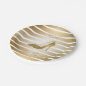 ハイヒールかわいらしは「女の子の友人」の靴 ペーパープレート (アングル)