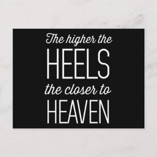 ハイヒールが高いほど天国に近づく ポストカード