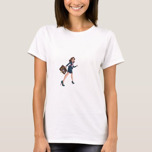 ハイヒールで夢を叶える - ボスベイビーTシャツ Tシャツ (正面)