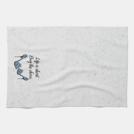 ハイヒールと引用文オンテラッツォ キッチンタオル