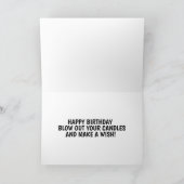 ハイヒールと手錠の汚い誕生日カード カード (内部)