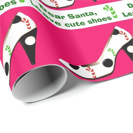 ハイヒールのクリスマスは赤に蹄鉄を打ちます ラッピングペーパー (ロールコーナー)