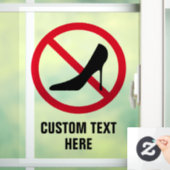 ハイヒールのスティレット靴は許可されカスタムない ウィンドウサイン (ホーム)