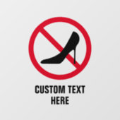 ハイヒールのスティレット靴は許可されカスタムない ウィンドウサイン (シート)