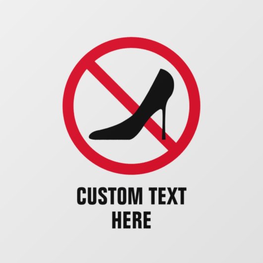 ハイヒールのスティレット靴は許可されカスタムない ウィンドウサイン (シート)