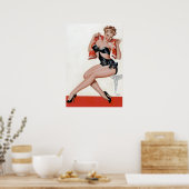 ハイヒールのピン留め ポスター (キッチン)