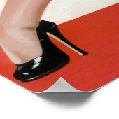 ハイヒールのピン留め ポスター (角)