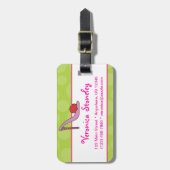 ハイヒールの小剣の靴の荷物のラベル ラゲッジタグ (正面縦)