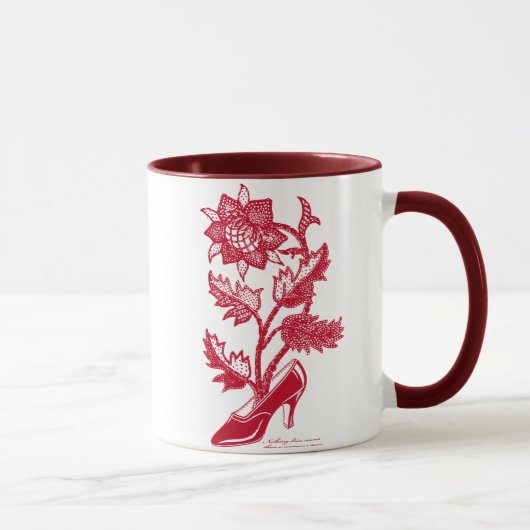 ハイヒールの花Rのマグ マグカップ (右)