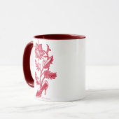 ハイヒールの花Rのマグ マグカップ (正面左)