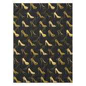 ハイヒールの金靴パターン テーブルクロス (正面)