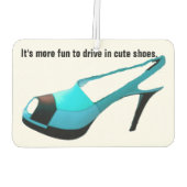 ハイヒールの靴で運転するおもしろい カーエアーフレッシュナー (裏面)