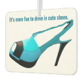 ハイヒールの靴で運転するおもしろい カーエアーフレッシュナー (左)