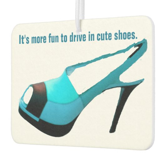 ハイヒールの靴で運転するおもしろい カーエアーフレッシュナー (左)