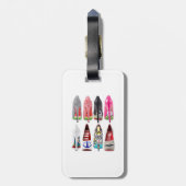 ハイヒールの靴の荷物のラベル ラゲッジタグ (裏面縦)