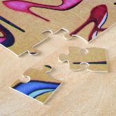 ハイヒールの靴ポンプコラージュのファッション ジグソーパズル (側面)