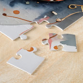 ハイヒールエレガントとランタンクリスマスシーン ジグソーパズル (側面)