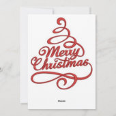 ハイヒールクリスマスツリーのグリーティングカード シーズンカード (裏面)