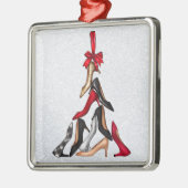 ハイヒールクリスマスツリーオーナメント メタルオーナメント (左)