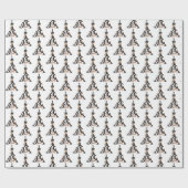 ハイヒールクリスマスツリーラッピング紙 ラッピングペーパー (フラット)