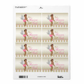 ハイヒールシューエンジェルガールウォーター瓶ラベル ラベル (フルシート)