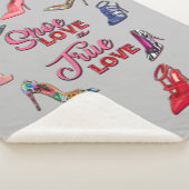 ハイヒールシューズコラージュステレットポンプブランケット シェルパブランケット (3/4)