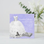 ハイヒールシューズパープルプリンセスキンセアニェラ 招待状 (スタンド正面)