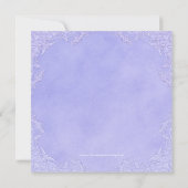 ハイヒールシューズパープルプリンセスキンセアニェラ 招待状 (裏面)