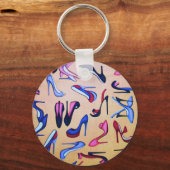 ハイヒールシューズポンプコラージュファッション キーホルダー (正面)