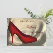 ハイヒールシューズ誕生日パーティー 招待状 (スタンド正面)