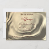 ハイヒールシューズ誕生日パーティー 招待状 (裏面)