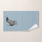 ハイヒールスチレットトス黒浴室タオルセット バスタオルセット (ハンドタオル)