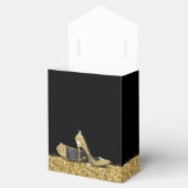 ハイヒールスティレット靴ブラック金ゴールド誕生日 フェイバーボックス (オープン)